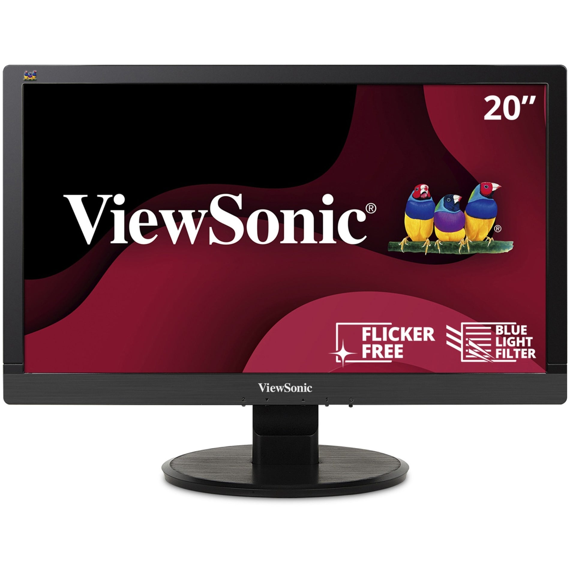 ViewSonic VA2055SA 20" Full HD LED Monitor, Black - High Contrast, Energy Star Certified
