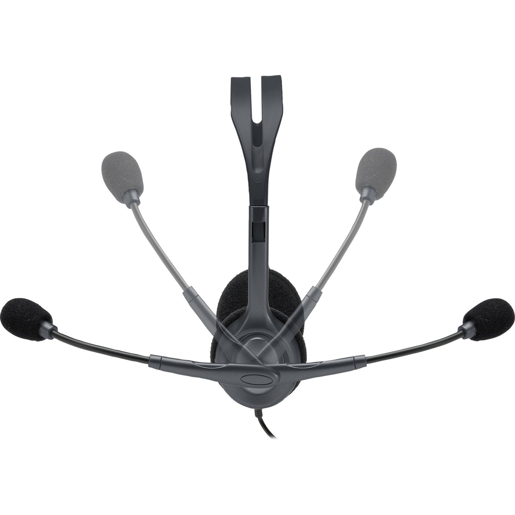 Logitech 981-000612 Stereo Headset H111, Flexible Boom Microphone, Comfortable and Reversible, Wired Over-the-head Headset