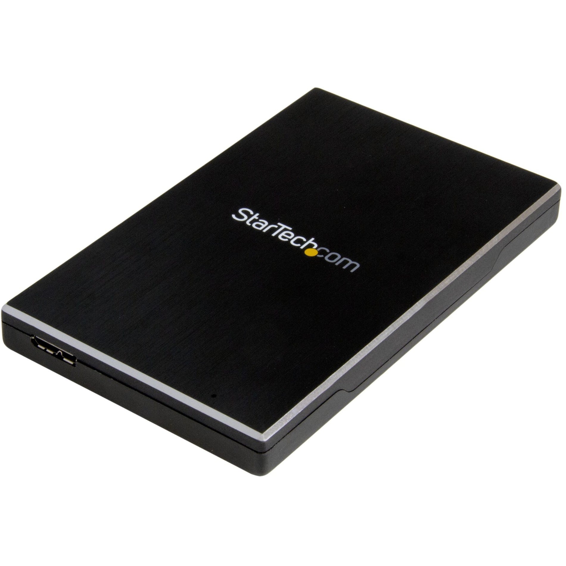 StarTech.com S251BMU313 USB 3.1 Gen 2 (10 Gbps) Enclosure for 2.5" SATA Drives, Ultra-fast, Portable Single-Drive Enclosure for SSD/HDD, Aluminum