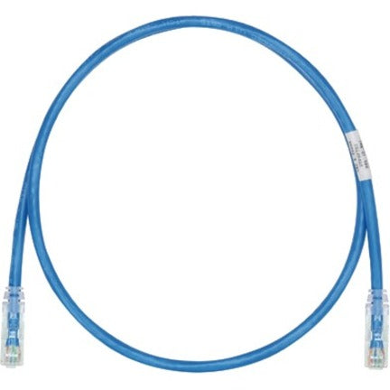 Panduit UTP28SP2BU Cat.6 UTP Patch Network Cable, 2 ft, Blue, Strain Relief, Tangle-free