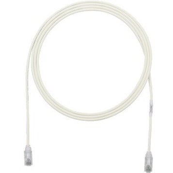 Panduit UTP28SP25 Cat.6 UTP Patch Network Cable, 25 ft, Strain Relief, Tangle-free, Gold Plated Connectors, Off White
