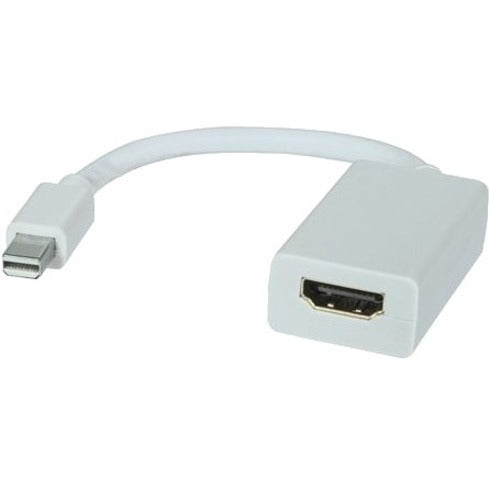 Unirise MDPHDMI-06I-ADPT Mini DisplayPort/HDMI Audio/Video Cable, 6.50", White, Lifetime Warranty, REACH and RoHS Certified