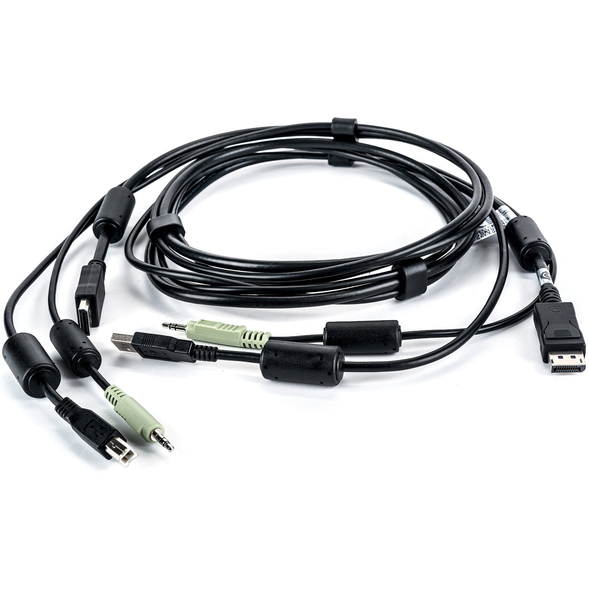 VERTIV CBL0102 SC840D Cable - 6ft, USB Keyboard and Mouse, DisplayPort and Audio Cable