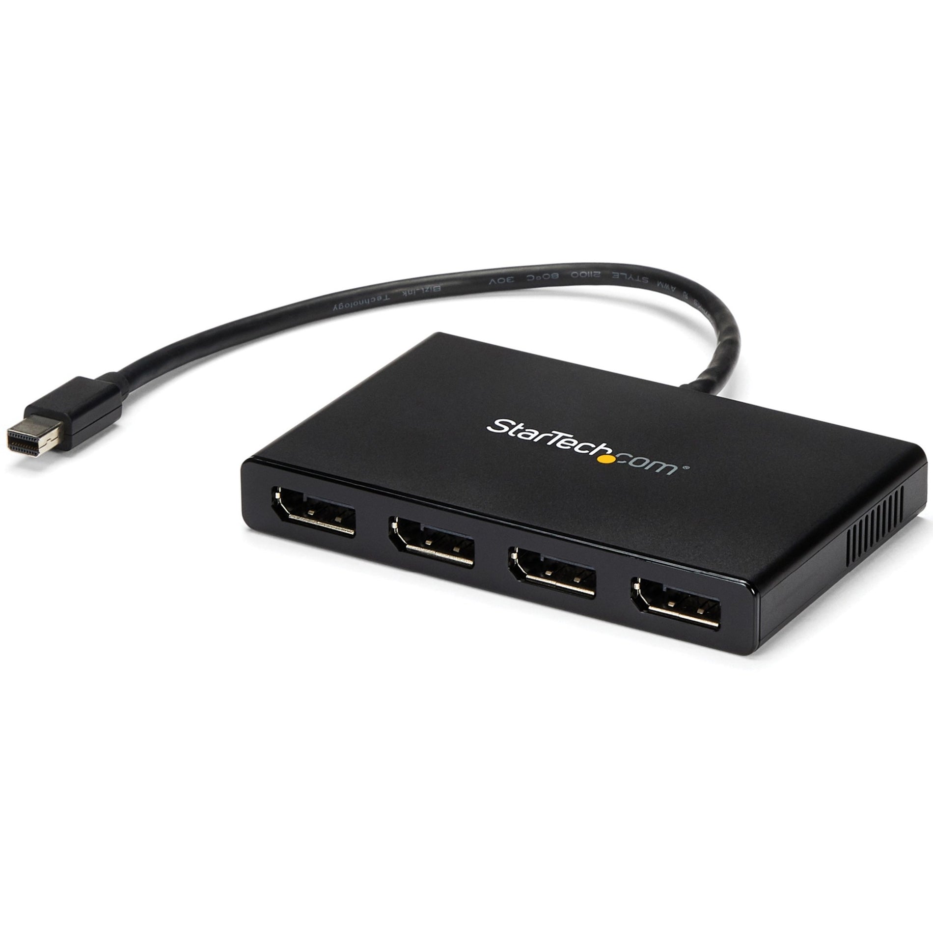 StarTech.com MSTMDP124DP MST Hub - Mini DisplayPort to 4x DisplayPort, Multi-Stream Transport Hub - Connect 4 Monitors, 4K Resolution Support [Discontinued]