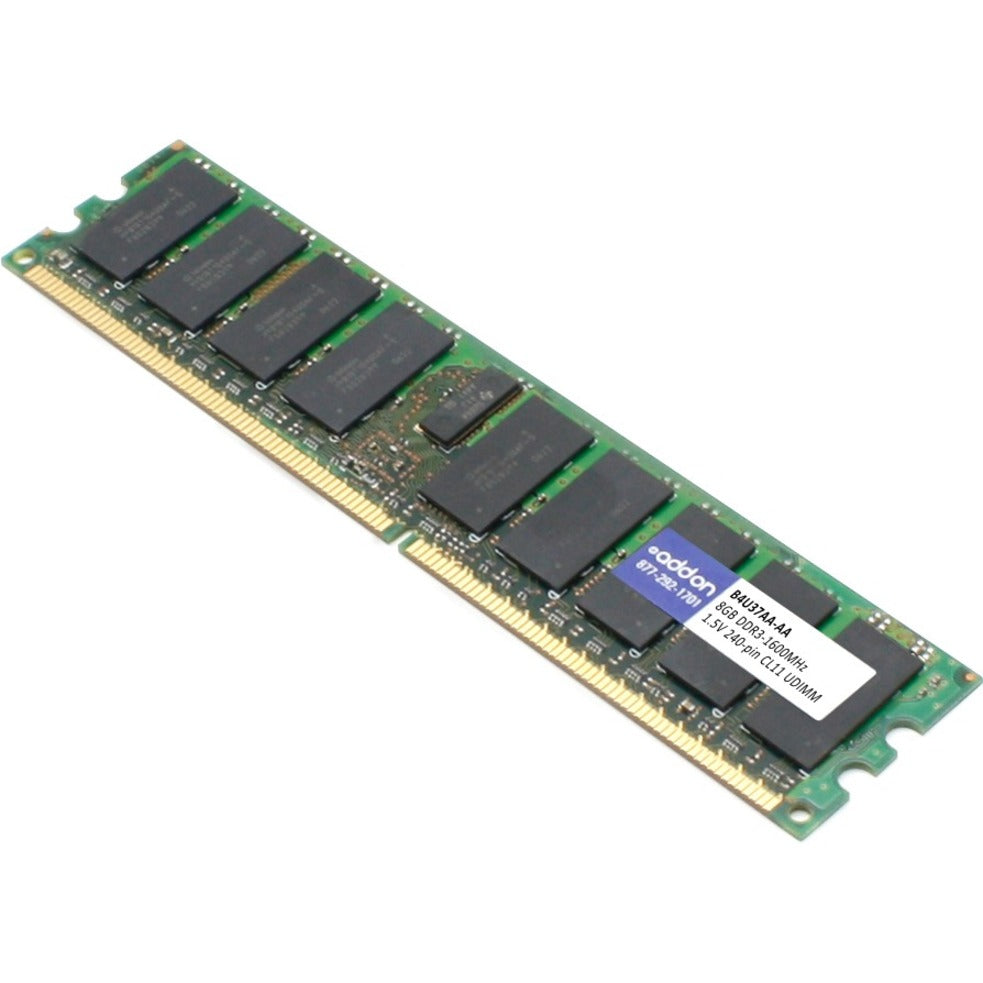 AddOn B4U37AA-AA 8GB DDR3 SDRAM Memory Module, Lifetime Warranty, Non-ECC, 1600 MHz