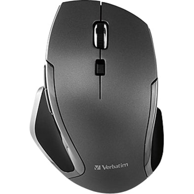 Verbatim 98621 Wireless Notebook 6-Button Deluxe LED Mouse, Graphite - Convenient and Stylish Mouse for Your Computer or Notebook