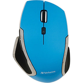 Verbatim 99016 Wireless Notebook 6-Button Deluxe Blue LED Mouse, Reliable Wireless Connectivity