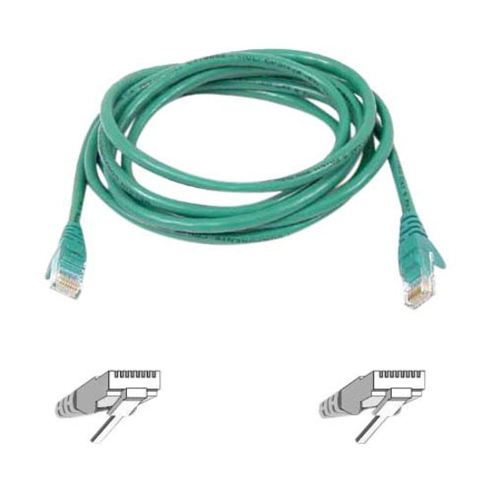 Belkin A3L980-50-GRN-S Cat6 Patch Cable, 50 ft, Snagless, Green