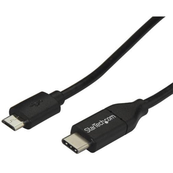 StarTech.com USB2CUB1M 1m (3ft) USB-C to Micro-B Cable - USB Type-C to Micro-USB Cable, Reversible, Charging, 480 Mbit/s Data Transfer Rate