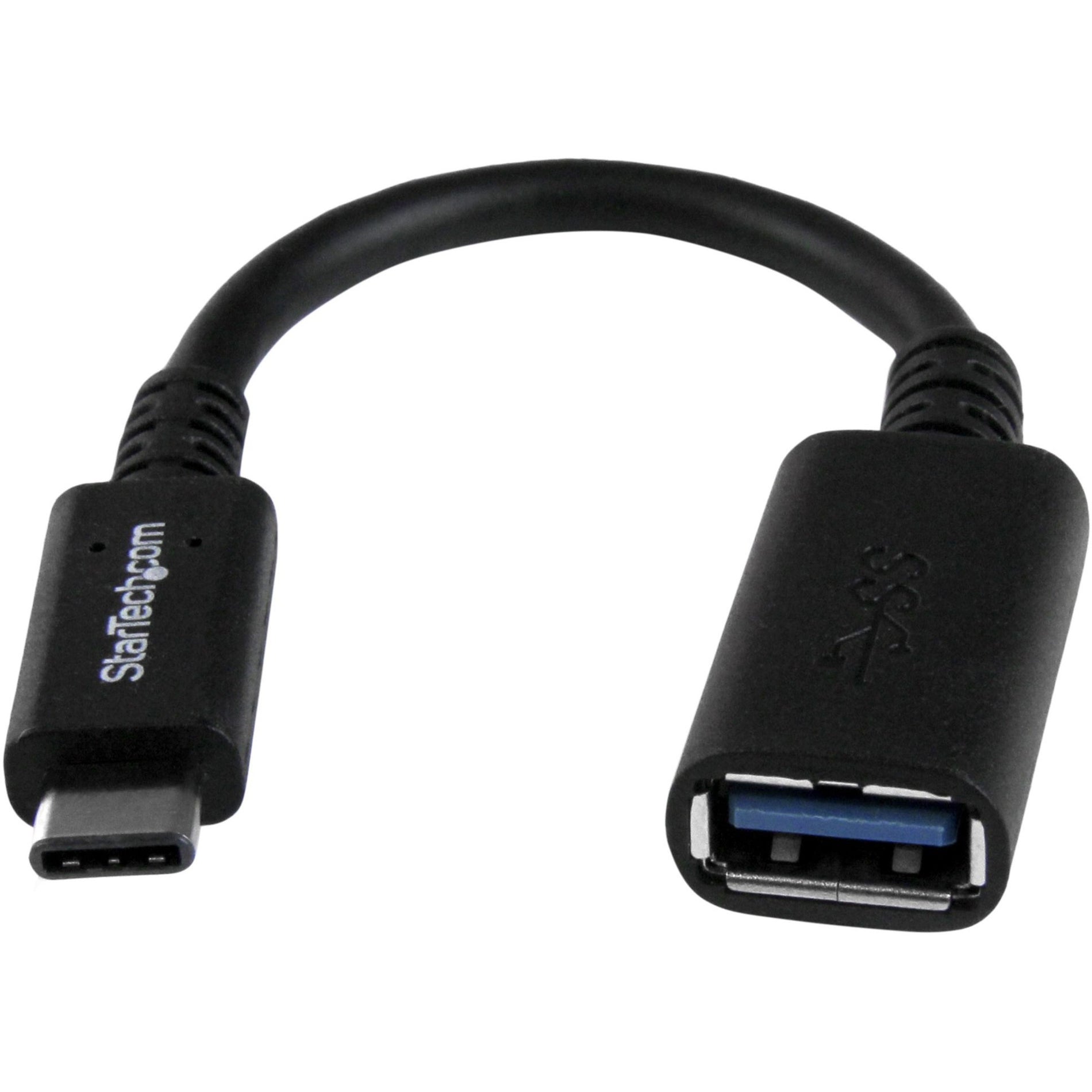 StarTech.com USB31CAADP USB-C to USB-A Adapter Cable - M/F - 6in, USB 3.0, USB-IF Certified