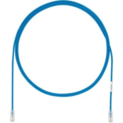 Panduit UTP28X6BU Category 6a Network Patch Cable, 6 ft, Tangle-free, Blue