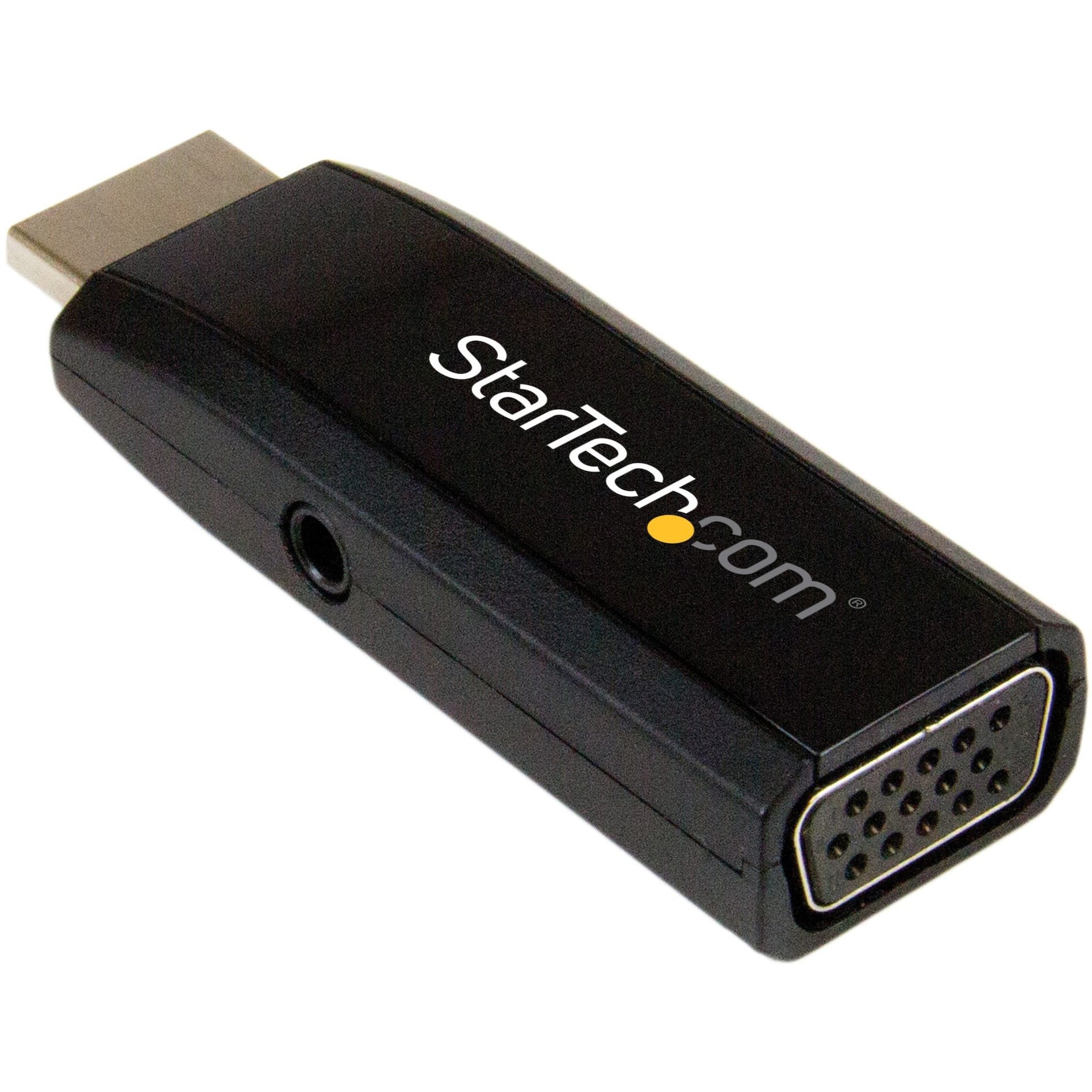 StarTech.com HD2VGAMICRA HDMI to VGA Converter with Audio - Compact Adapter - 1920x1200, Plug and Play, Black