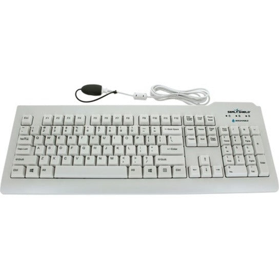 Seal Shield SSWKSV207L Silver Seal Waterproof Keyboard, Lifetime Warranty, QWERTY Layout, USB Connectivity