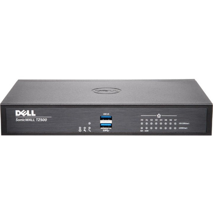 SonicWall 01-SSC-0426 TZ500 Network Security/Firewall Appliance, 8x5 Support, Gigabit Ethernet, Wireless LAN, IEEE 802.11ac