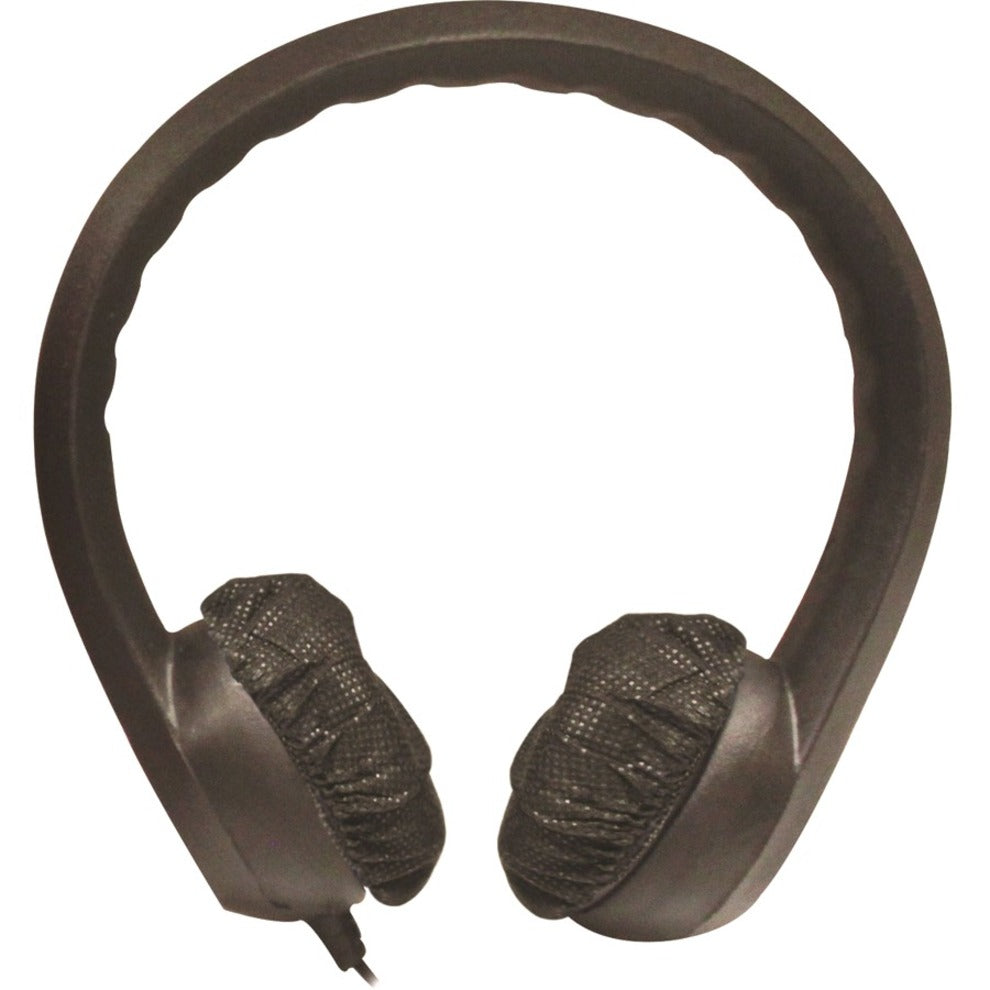 Hamilton Buhl KIDS-BLK Flex-Phones Foam Headphones, Over-the-head, Binaural, Black
