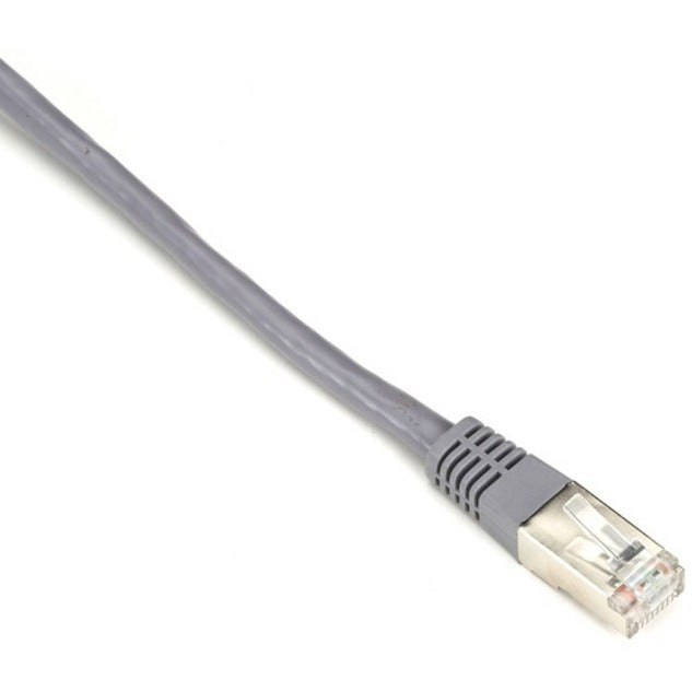 Black Box EVNSL0272GY-0030 SlimLine Cat.6 (S/FTP) Patch Network Cable, 30 ft, Gray, Molded, EMI/RF Protection