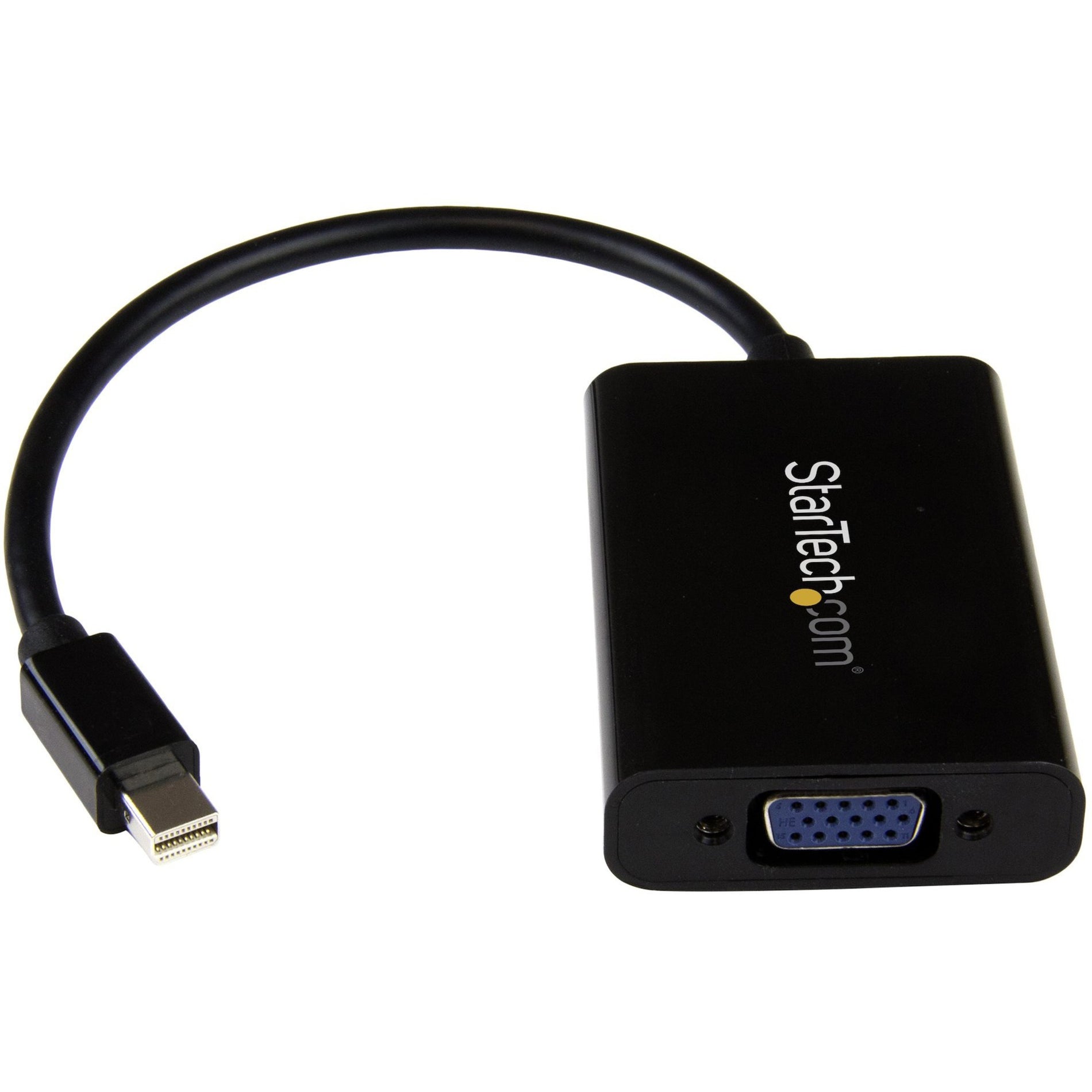 StarTech.com MDP2VGAA Mini DisplayPort to VGA Adapter with Audio - Mini DP to VGA Converter, 1920x1200