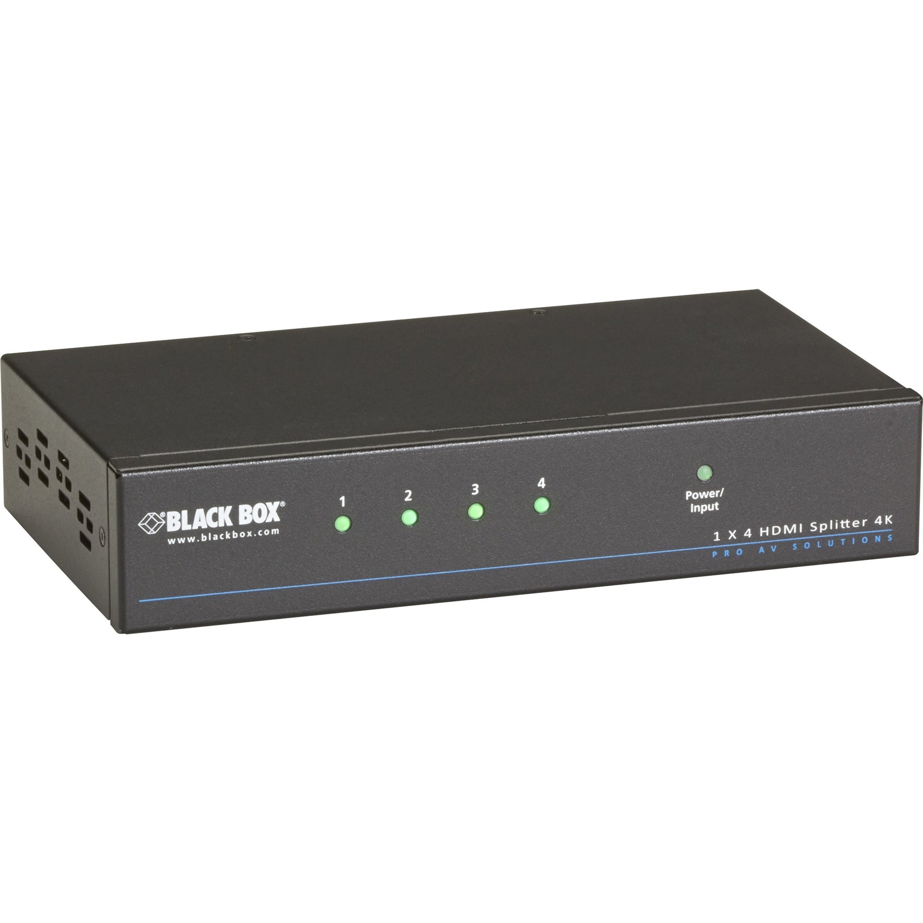 Black Box VSP-HDMI1X4-4K 4K HDMI Splitter - 1x4, Maximum Video Resolution 3840x2160, 3 Year Warranty