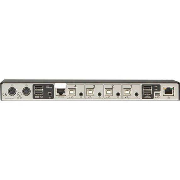 Black Box KV0004A-R2 KM Switch with Glide & Switch Mouse Switching, 4 Computers Supported, 2 Year Warranty