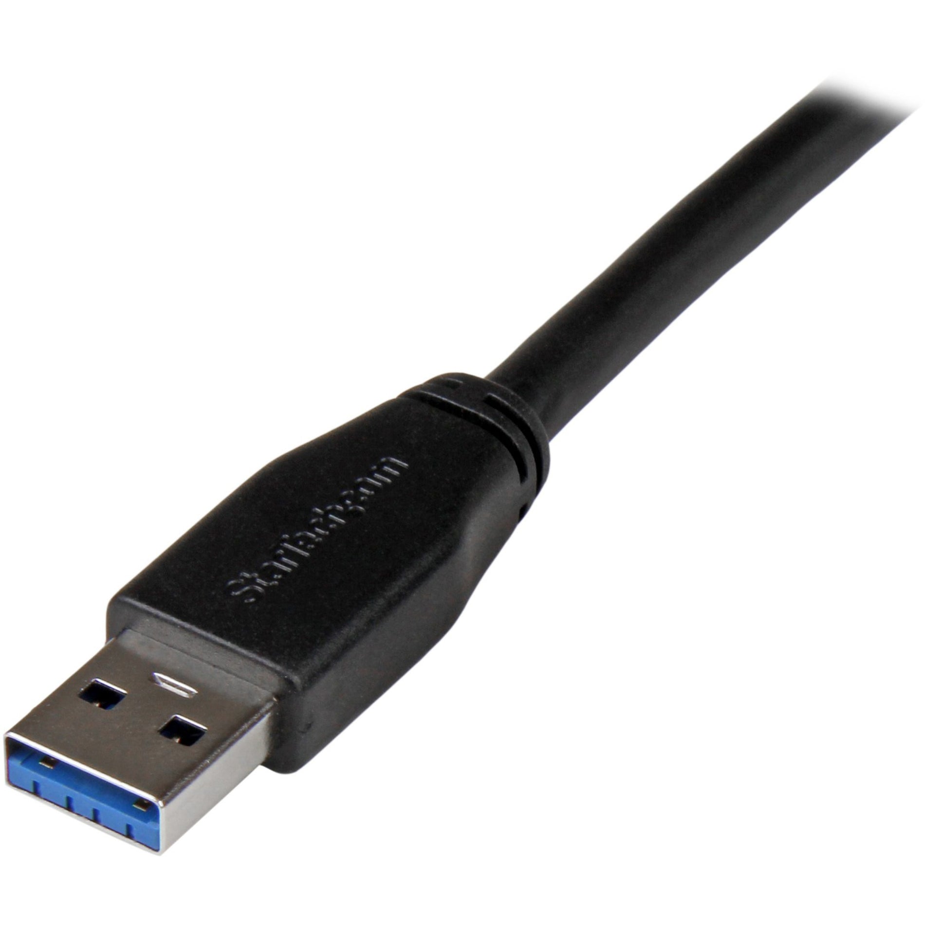 StarTech.com USB3SAB5M Active USB 3.0 USB-A to USB-B Cable - 5m, High-Speed Data Transfer, 16.40 ft Length
