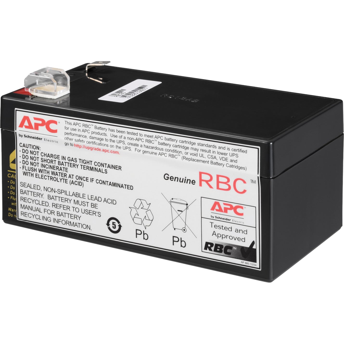 APC RBC35 Replacement Battery Cartridge #35, 2 Year Warranty, Hot Swappable, Lead Acid Battery, 5 Year Maximum Battery Life