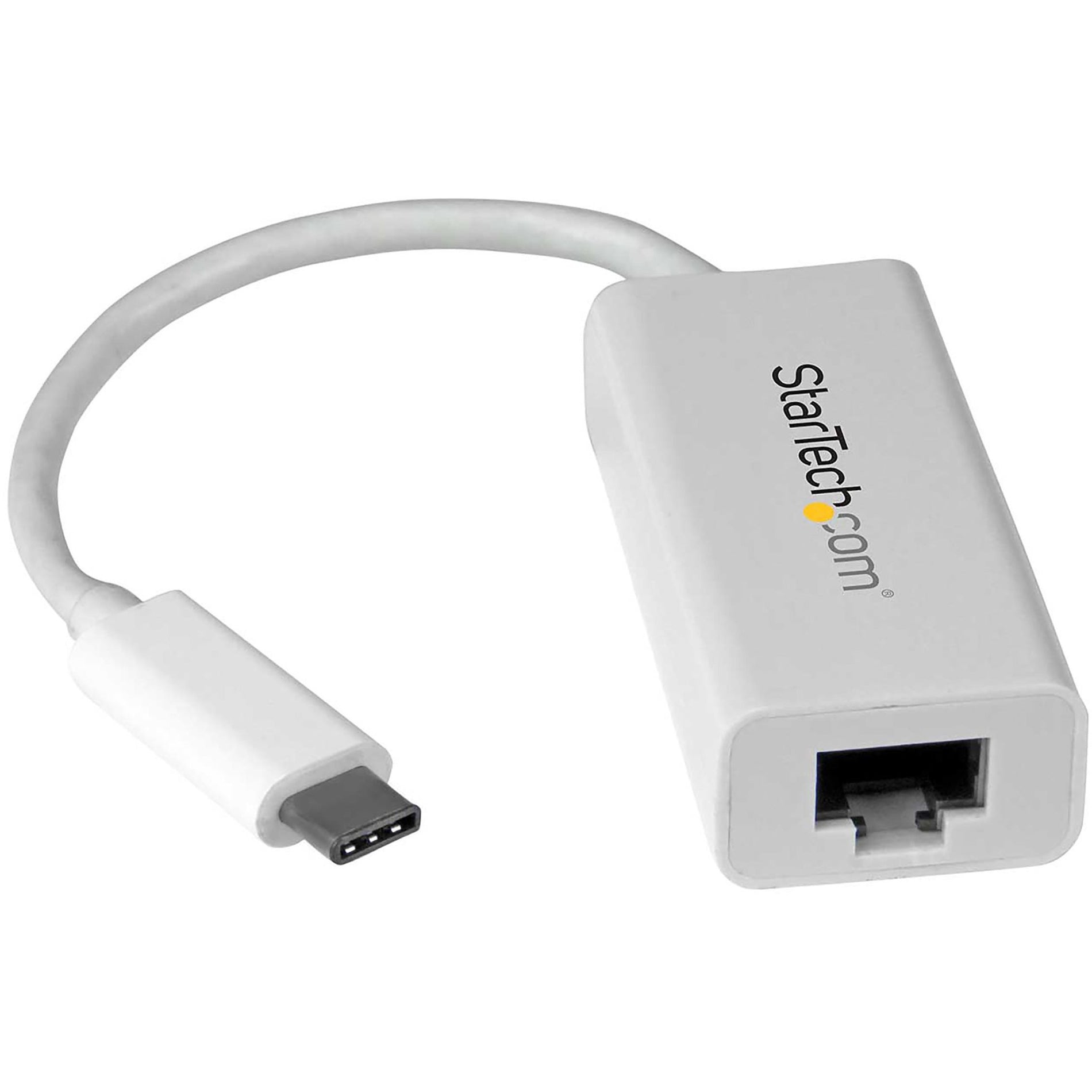 StarTech.com US1GC30W USB-C to Gigabit Network Adapter - White, USB 3.1 Gen 1 (5 Gbps), Native Support