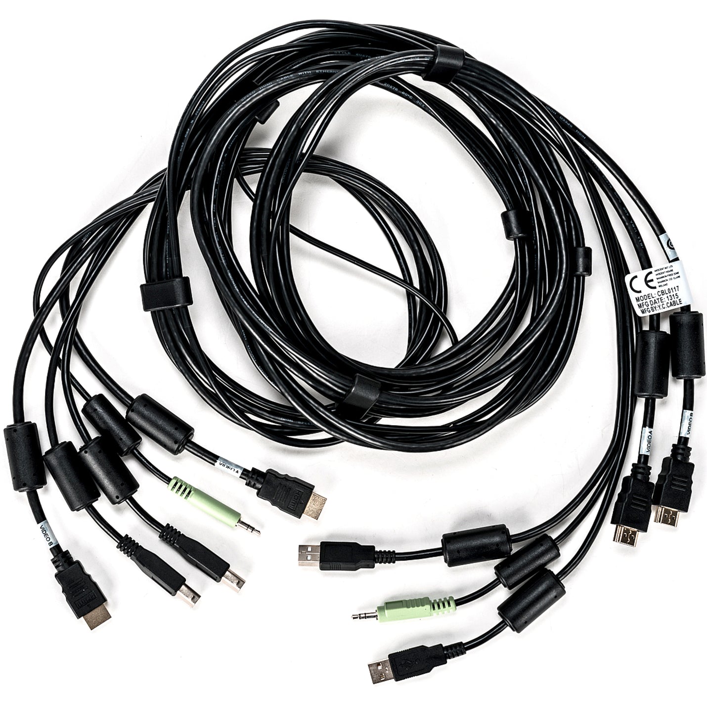 AVOCENT CBL0117 KVM Cable, Dual HDMI and Audio, 10 ft. for Vertiv Avocent SV and SC Series Switches