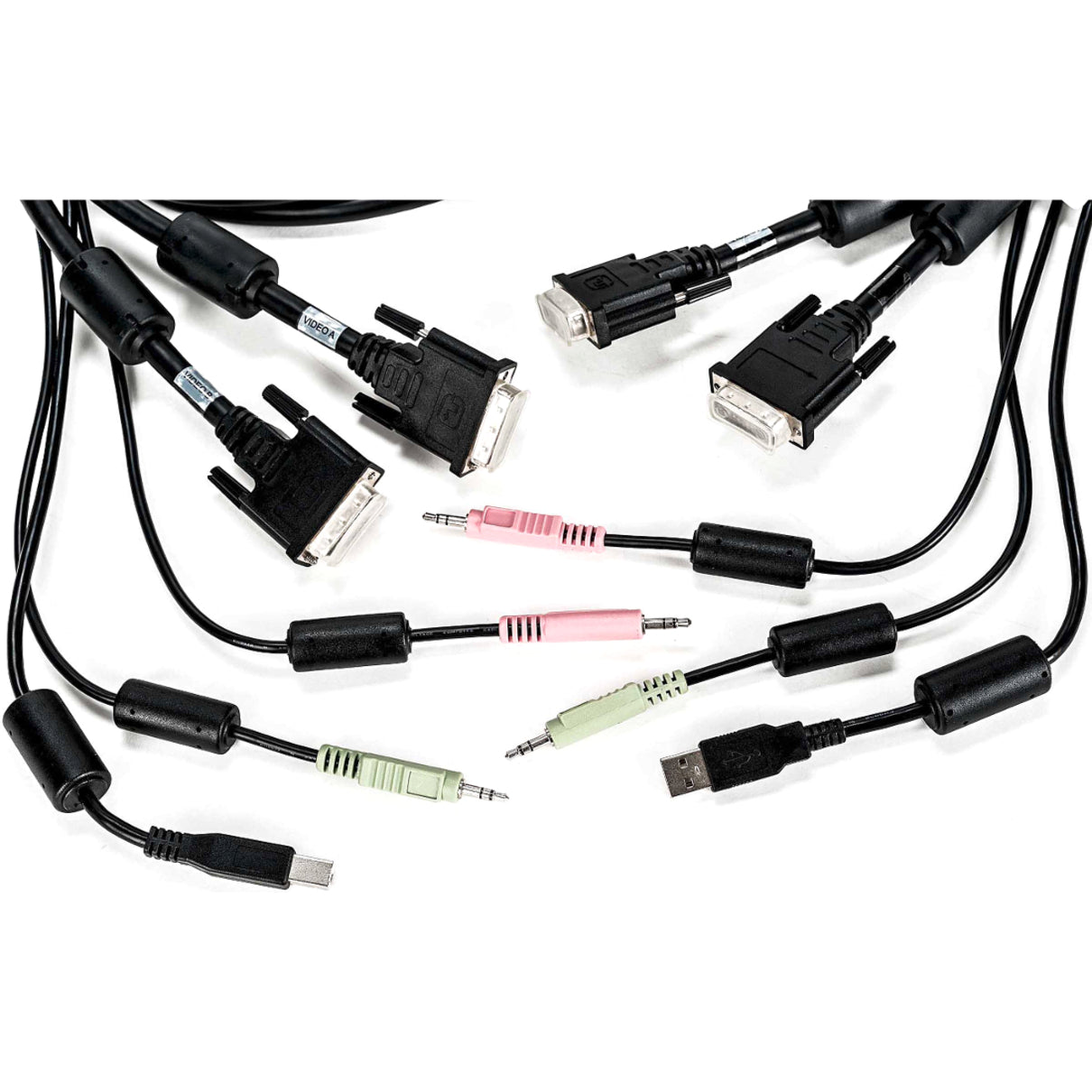 AVOCENT CBL0120 KVM Cable, 6 ft USB Audio DVI-I Digital Video
