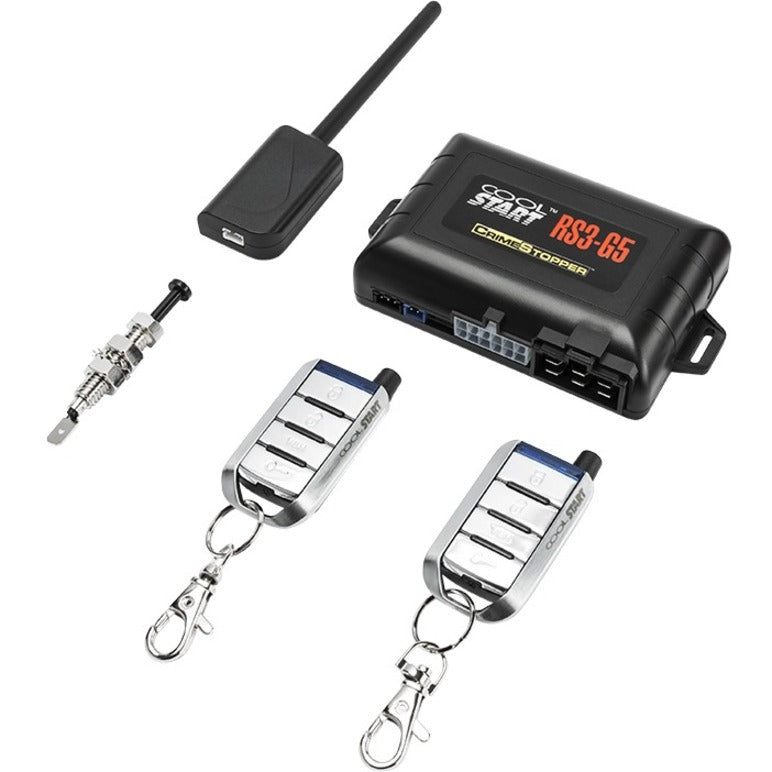 Crimestopper RS3-G5 Remote Start with Keyless Entry System, 1500 ft Operating Range, 2 Remote Controls