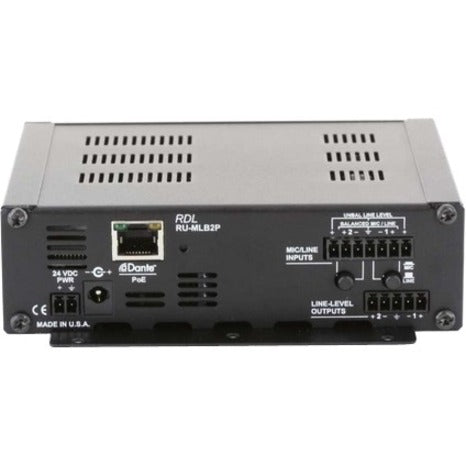 RDL RU-MLB2P Mic/Line Bi-Directional Network Interface, Industrial, Commercial, Microphone, Network
