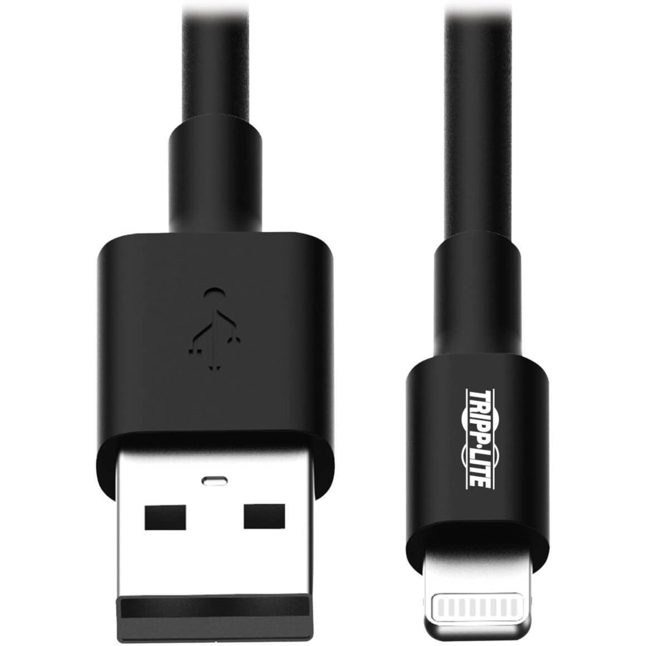 Tripp Lite M100-010-BK USB Sync/Charge Cable with Lightning Connector, Black, 10 ft. (3 m)