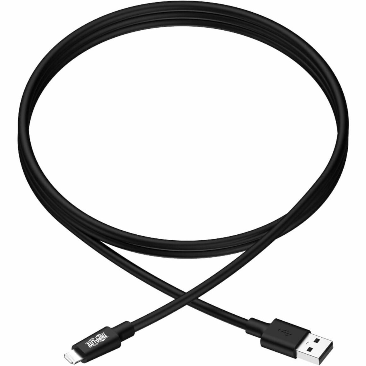Tripp Lite M100-010-BK USB Sync/Charge Cable with Lightning Connector, Black, 10 ft. (3 m)