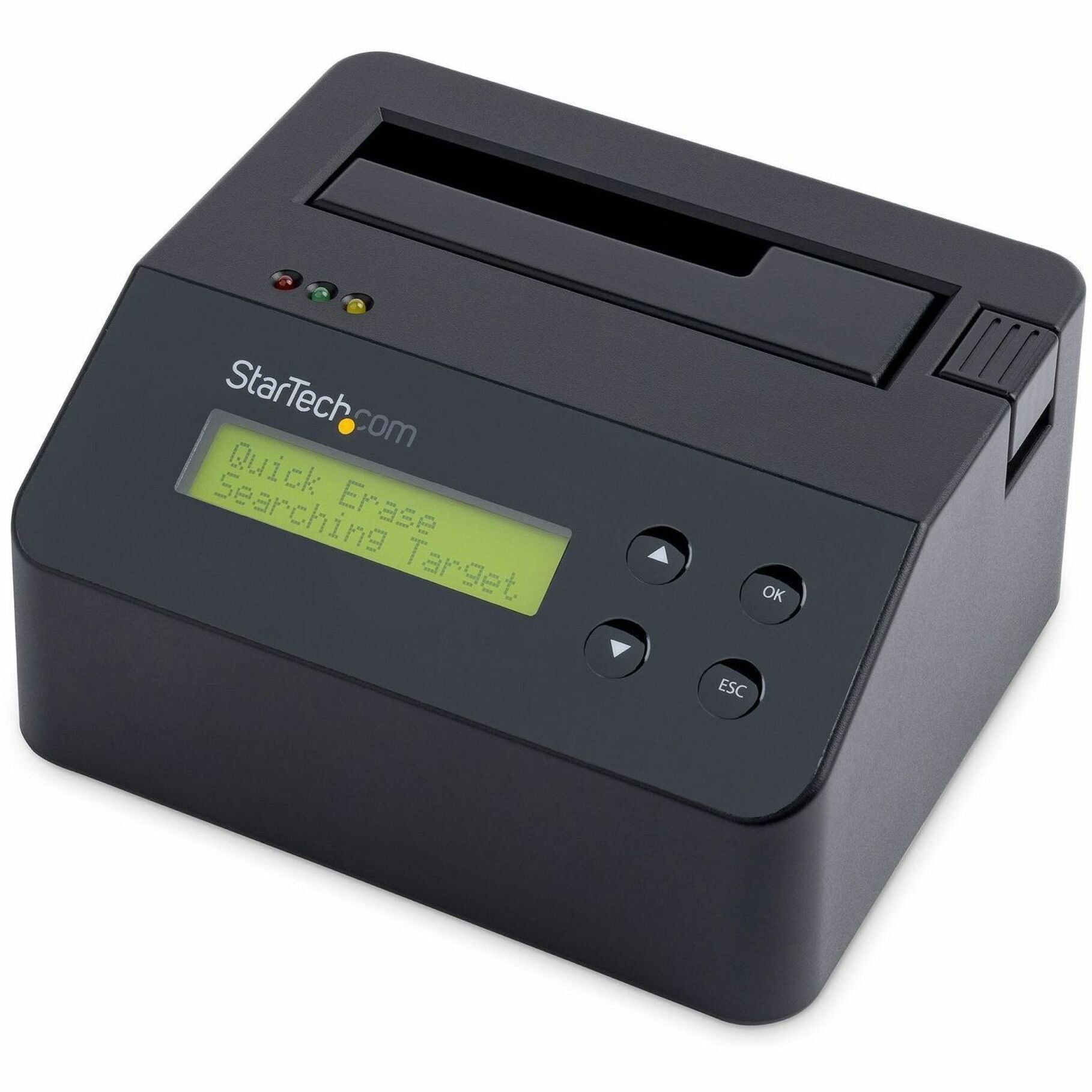 StarTech.com SDOCK1EU3P USB 3.0 Standalone Eraser Dock for 2.5" and 3.5" SATA SSD/HDD Drives, Secure Drive Erase with Receipt Printing