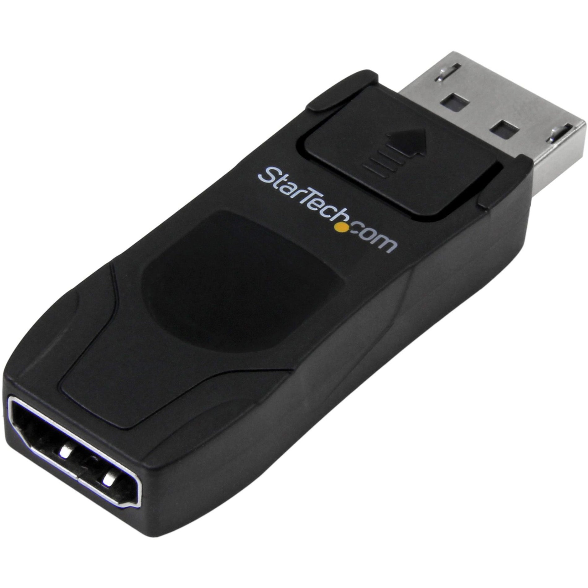 StarTech.com DP2HD4KADAP DisplayPort to HDMI Converter - Passive DP to HDMI Adapter - 4K, Latching Connector, HDCP 1.4