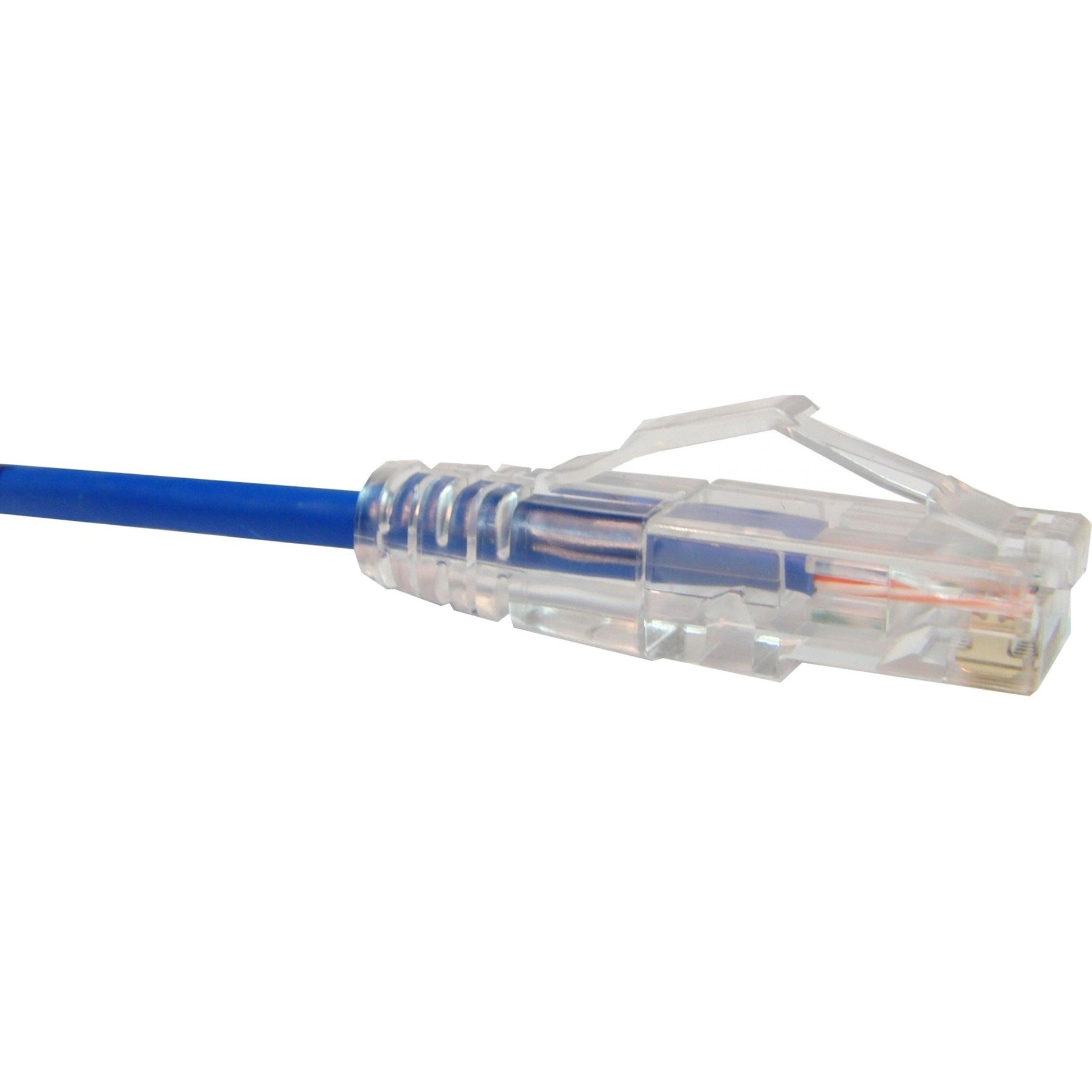 Unirise CS6-03F-BLU Clearfit Slim Cat6 Patch Cable, 3ft Blue, Stranded, Flexible