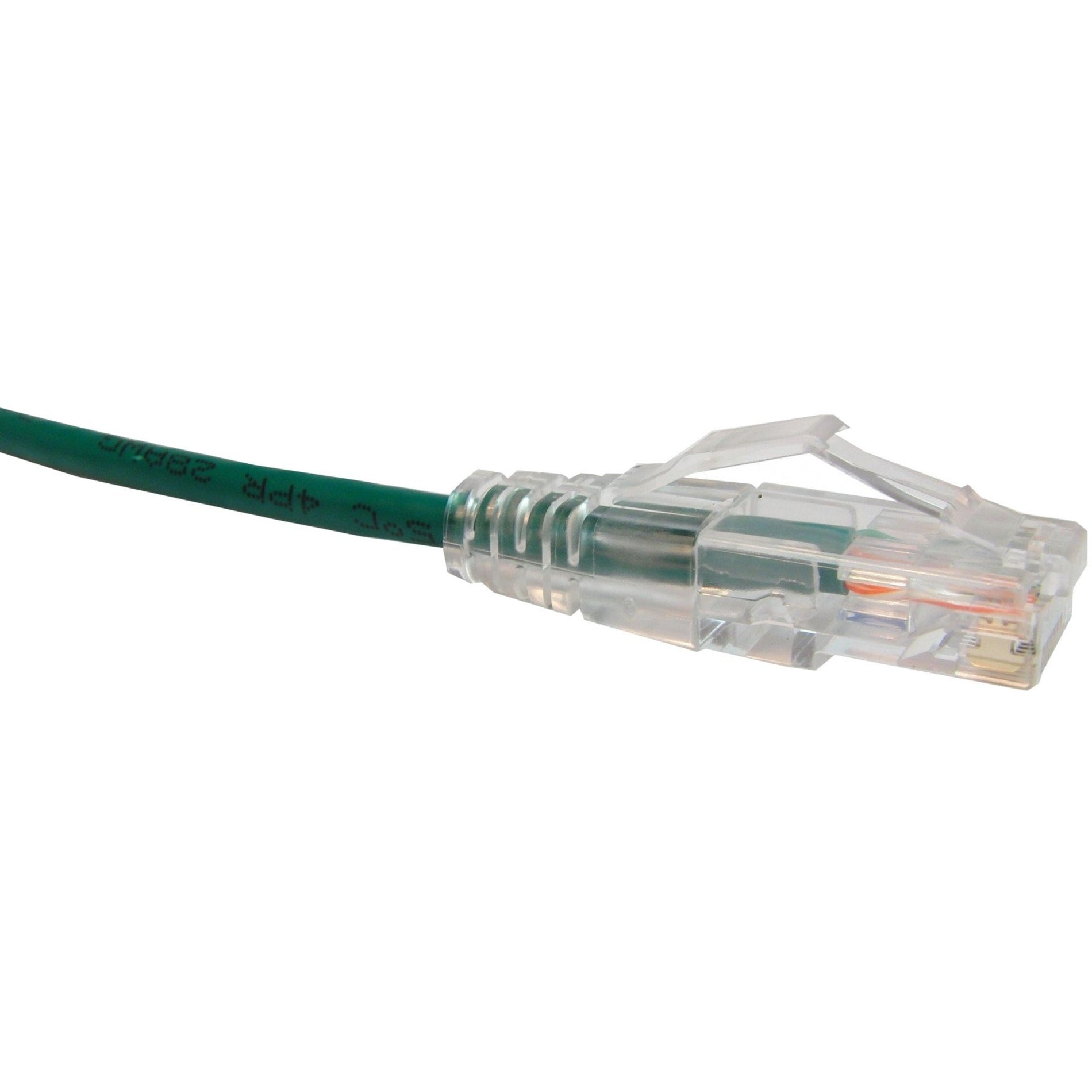 Unirise CS6-01F-GRN Clearfit Slim Cat6 Patch Cable, Green, 1ft