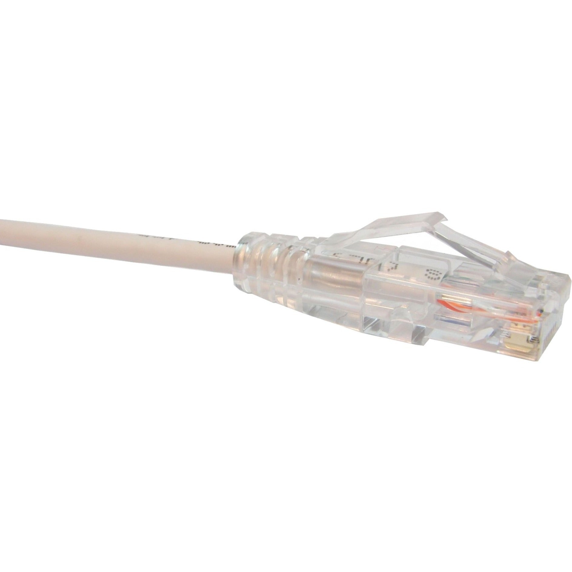 Unirise CS6-20F-WHT Clearfit Slim Cat6 Patch Cable, White, 20ft, Stranded, Flexible, Snagless, Gold Plated