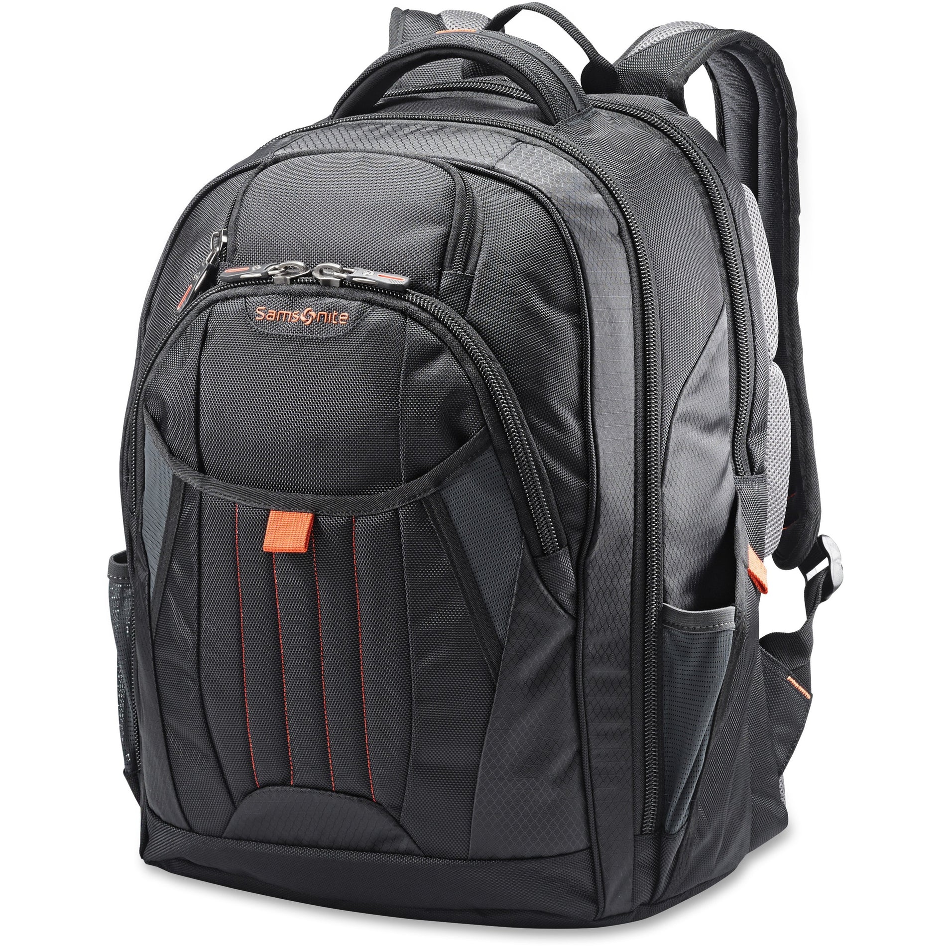 Samsonite 66303-1070 Tectonic 2 Large Backpack, 8-1/2"x13-1/2", Black - Padded Laptop Compartment, Tablet Pocket, Bottle Pocket