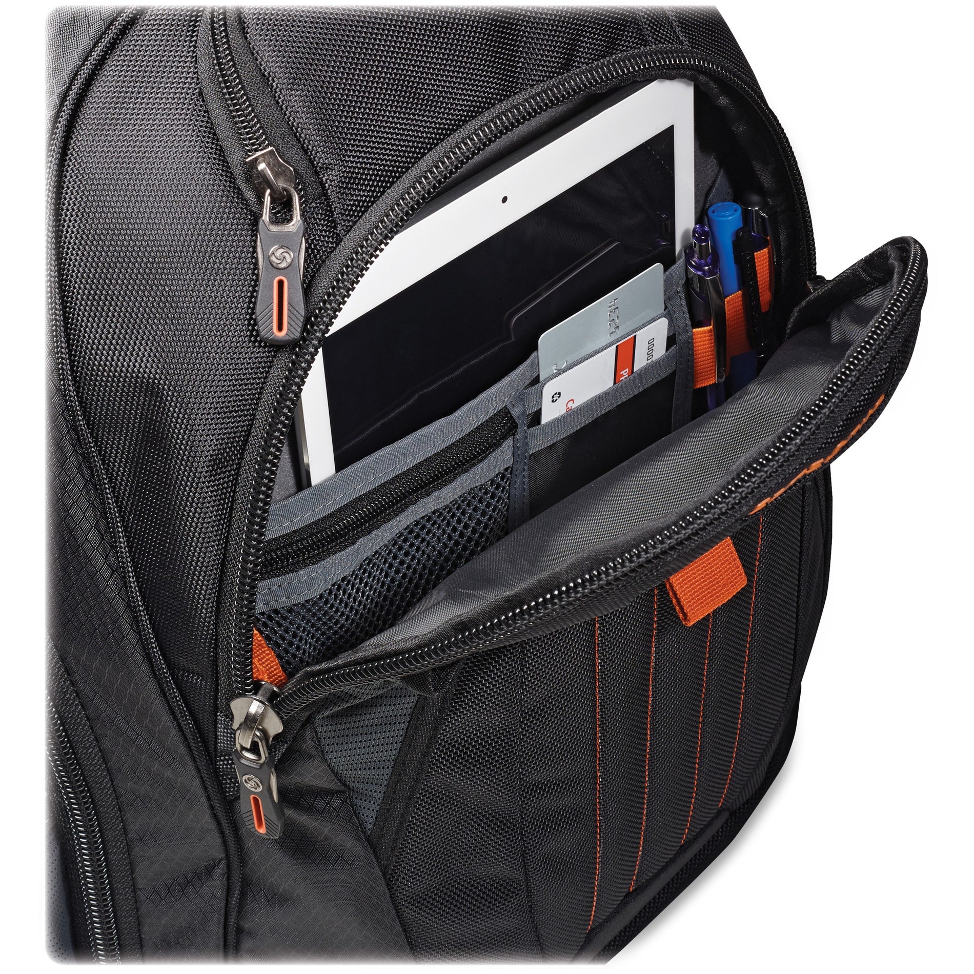 Samsonite 66303-1070 Tectonic 2 Large Backpack, 8-1/2"x13-1/2", Black - Padded Laptop Compartment, Tablet Pocket, Bottle Pocket