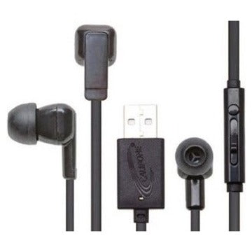 Califone E3USB Ohrhörer Leichte Stereo-Ohrhörer mit Inline-Lautstärkeregler