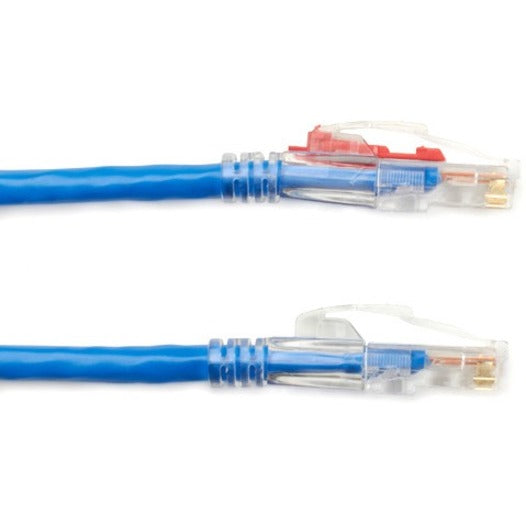 Black Box C6PC80-BL-15 GigaTrue 3 Cat.6 UTP Patch Network Cable, 15 ft, Lockable, Rugged, Snagless, Blue