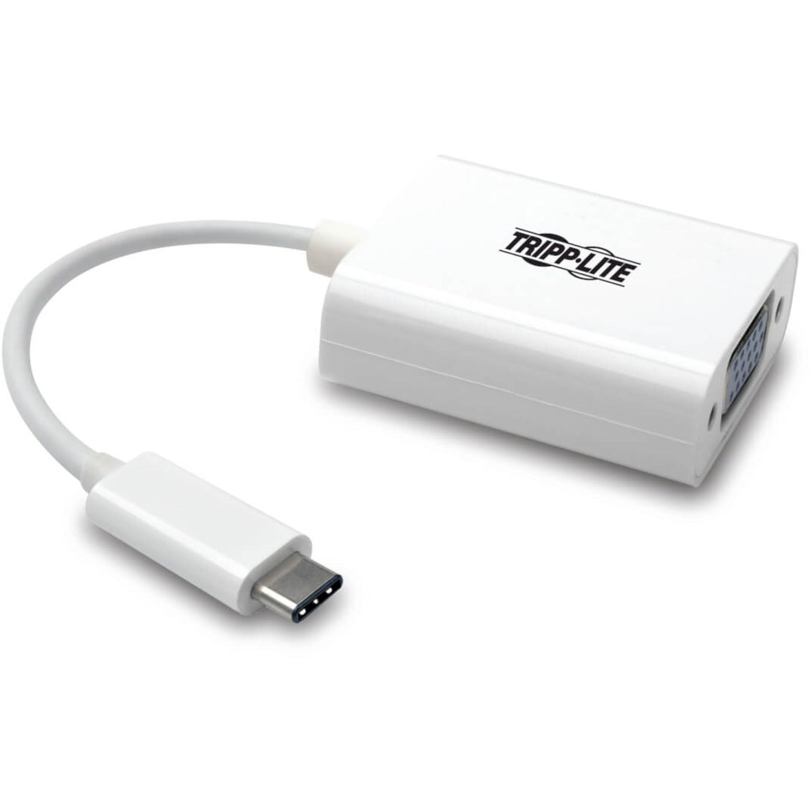 Tripp Lite U444-06N-VGA-AM USB 3.1 Gen 1 USB-C to VGA Adapter (M/F), Reversible, 6", White