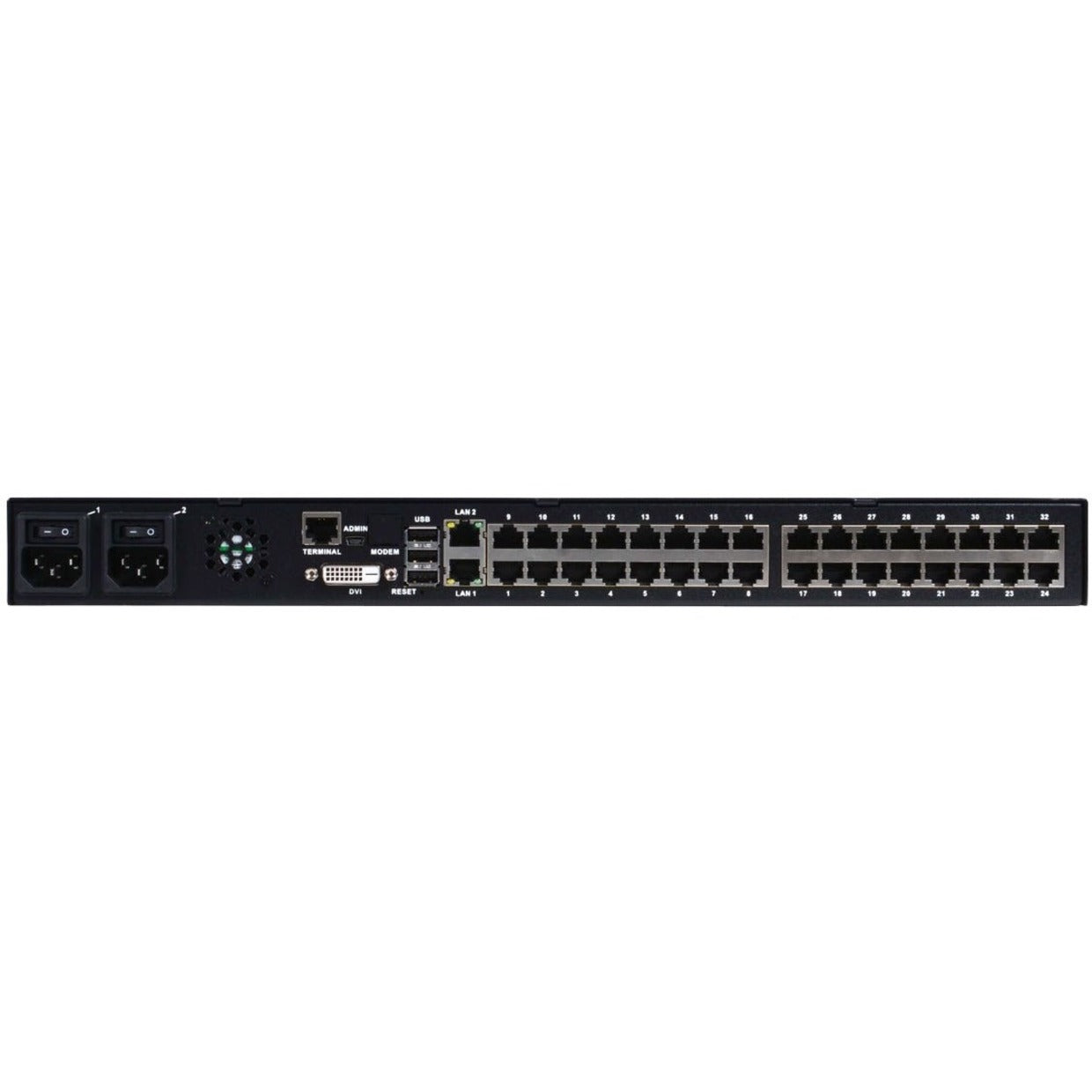 Raritan DSX2-32 Dominion SX II Device Server, 32 Serial Ports, Gigabit Ethernet, USB, Rack-mountable