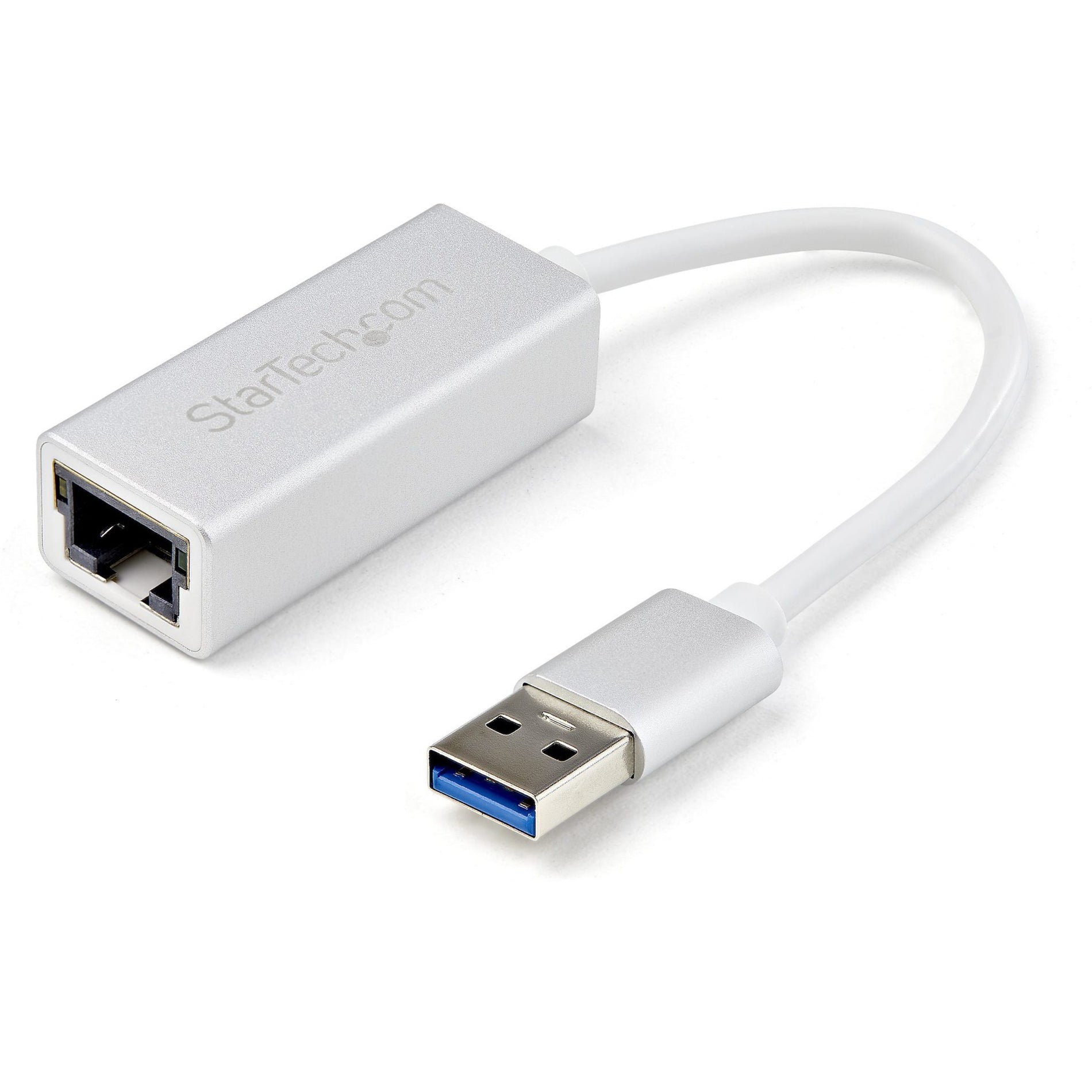 StarTech.com USB31000SA USB 3.0 to Gigabit Network Adapter - Silver, Sleek Aluminum Design Ideal for MacBook, Chromebook or Tablet