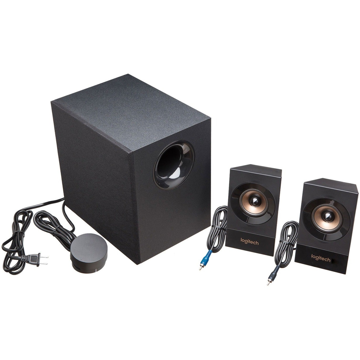 Logitech 980-001053 Z533 Speaker System With Subwoofer, 60W RMS, Control Pod