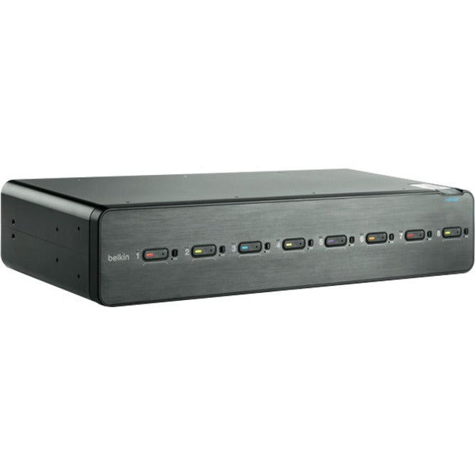 Linksys F1DN108F-3 Advanced Secure 8-Port Dual-Head DVI-I KVM Switchbox, 2560 x 1600 Resolution, 3 Year Warranty