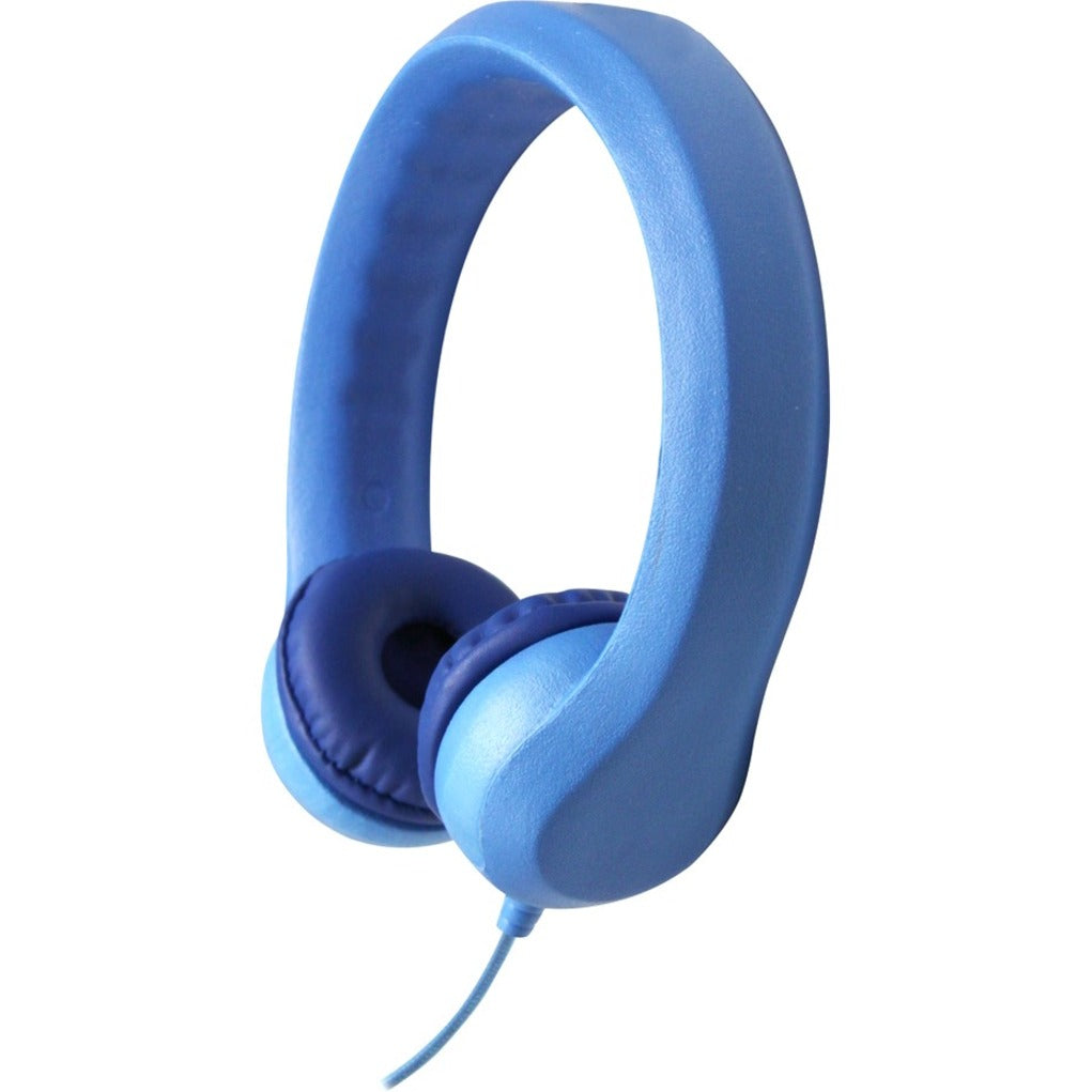 Hamilton Buhl KIDS-BLU Flex-Phones Foam Headphones 3.5mm Plug Blue, BPA Free, Flexible
