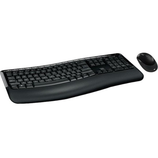 Microsoft PP4-00001 Wireless Comfort Desktop 5050, Ergonomic Keyboard & Mouse Combo, 3-Year Warranty, Black