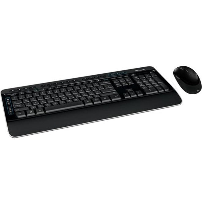 Microsoft PP3-00001 Wireless Desktop 3050, Ergonomic RF Keyboard & Mouse Combo
