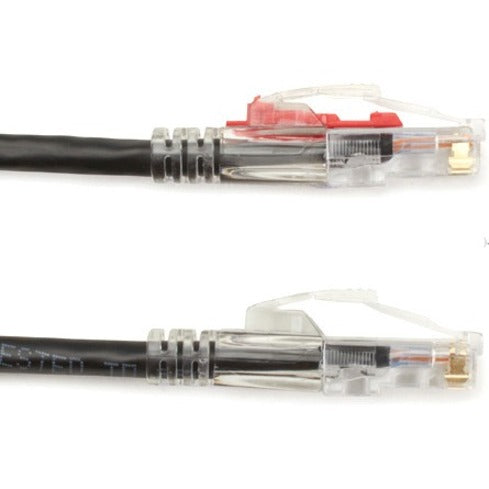 Black Box C6PC80-BK-15 GigaTrue 3 Cat.6 UTP Patch Network Cable, 15 ft, Lockable, Rugged, Snagless